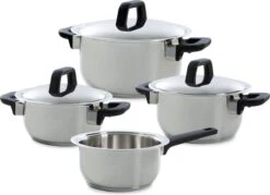 Gero Erik Kookpannenset - 4-delig - RVS - Inductie