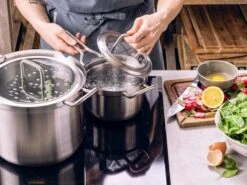 BK Q-linair Master Glas Pannenset - 5-delig - Glazen Deksel - Veilig Afgietsysteem - Inductie -Keukenartikelen Series Winkel 1200x900 11