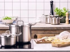 BK Q-linair Master Glas Pannenset - 5-delig - Glazen Deksel - Veilig Afgietsysteem - Inductie -Keukenartikelen Series Winkel 1200x900 12