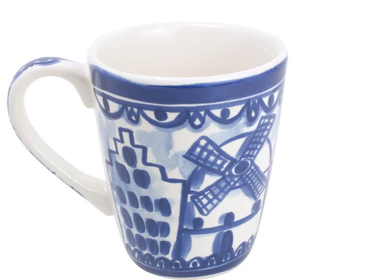 Blond Amsterdam Delfts Blond Mok - Molen - Aardewerk 5 Blond Amsterdam Delfts Blond Mok - Molen - Aardewerk - Afbeelding 3