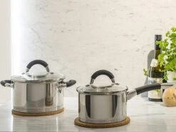 Sola Pannenset Venice - 4 Delig - Ø 16,16,18,20 Cm - Zilver - RVS - Sandwichbodem -Keukenartikelen Series Winkel 1200x906 4