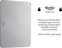Pizzasteen Van Staal – Pizza Steen - Pizza En Brood Bakken - 40 X 30 X 0,6 Cm - Cadeau Voor Man - Kitchen Steel By Qwality -Keukenartikelen Series Winkel 1200x944 3