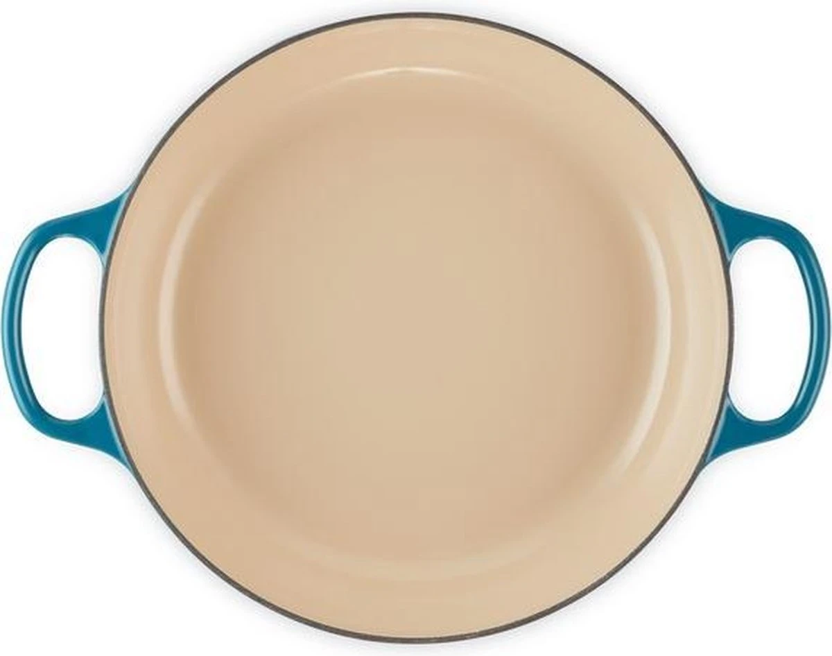 Le Creuset Braadpan Campagnard Signature Deep Teal - ø 30 Cm / 3.5 Liter 4 Le Creuset Braadpan Campagnard Signature Deep Teal - ø 30 Cm / 3.5 Liter - Afbeelding 2