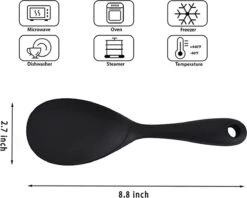 Doodadeals® Siliconen Rijstlepel - Rijst Opscheplepel - Rijstlepel Kunststof - Zwart - 1 Stuk 11 Doodadeals® Siliconen Rijstlepel - Rijst Opscheplepel - Rijstlepel Kunststof - Zwart - 1 Stuk -Keukenartikelen Series Winkel 1200x960 3