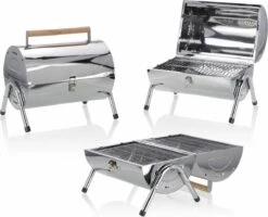 BBQ Collection Houtskoolbarbecue - Cilinder - Chroom -Keukenartikelen Series Winkel 1200x972 4