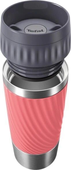 Tefal Travel Mug Easy Twist Thermobeker - Koraalrood - 0,36 Liter -Keukenartikelen Series Winkel 504x1200