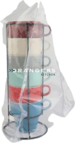 Orange85 Koffiekopjes - Met Houder - Set Van 6 - Gekleurd - 300 Ml - Keramiek 15 Orange85 Koffiekopjes - Met Houder - Set Van 6 - Gekleurd - 300 Ml - Keramiek -Keukenartikelen Series Winkel 626x1200 1
