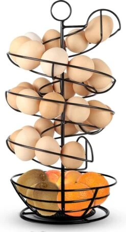 Eiermand – Eierrek – Eierhouder – Eieren – Zwart - Pasen - Tot 40 Eieren - BAULK® -Keukenartikelen Series Winkel 654x1200 1