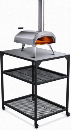 Ooni - Tafel - Medium - Pizza Tafel - 60x80x 90cm - RVS - Zwart -Keukenartikelen Series Winkel 654x1200 3
