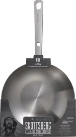 Skottsberg Wok Stainless Steel 28 Cm Roestvrijstaal -Keukenartikelen Series Winkel 662x1200