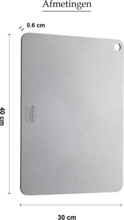 Pizzasteen Van Staal – Pizza Steen - Pizza En Brood Bakken - 40 X 30 X 0,6 Cm - Cadeau Voor Man - Kitchen Steel By Qwality -Keukenartikelen Series Winkel 677x1200