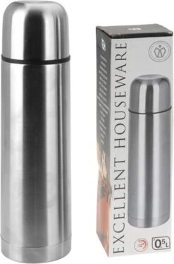 Merkloos Excellent Houseware Bullet Isolatiekan - 0,5 L - RVS 16 Merkloos Excellent Houseware Bullet Isolatiekan - 0,5 L - RVS -Keukenartikelen Series Winkel 792x1200