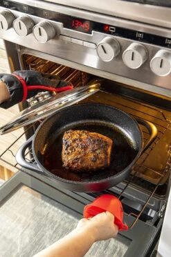 Smile 10-Delige Pannenset - Anti Aanbaklaag - Vaatwasser Bestendig - Zwart - MGK-17 -Keukenartikelen Series Winkel 800x1200 5