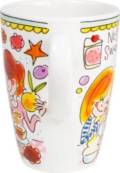 Blond Amsterdam Even Bijkletsen Beker XL 500 Ml - Mint Rand -Keukenartikelen Series Winkel 833x1200 1