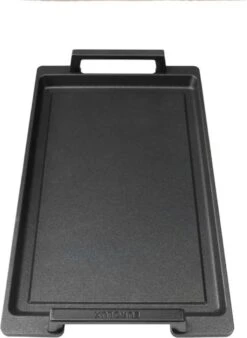 Eurolux Teppanyaki Plaat Met Grepen - 41 X 24 X 2.5 Cm - Zwart - Aluminium - Geschikt Voor Alle Warmtebronnen -Keukenartikelen Series Winkel 878x1200