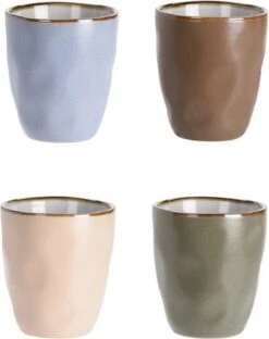 Excellent Houseware Set Van 4x Stuks Luxe Gekleurde Stoneware Bekers/koffiekopjes 280 Ml - Kopjes/koffiebekers 8 Excellent Houseware Set Van 4x Stuks Luxe Gekleurde Stoneware Bekers/koffiekopjes 280 Ml - Kopjes/koffiebekers -Keukenartikelen Series Winkel 949x1200 1