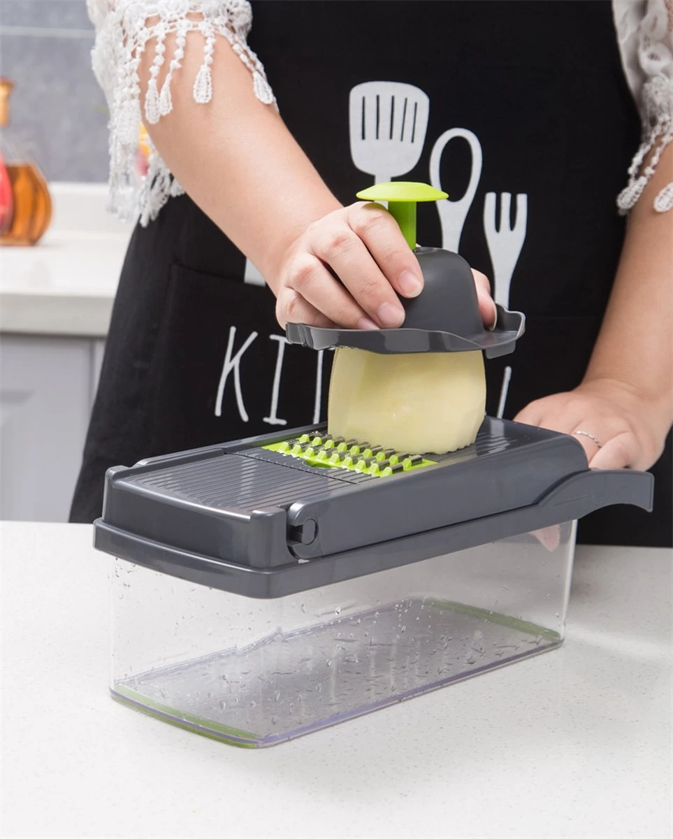 Merkloos Mandoline – Multifunctionele Groentesnijder – Nicer Dicer 7 Merkloos Mandoline – Multifunctionele Groentesnijder – Nicer Dicer - Afbeelding 5